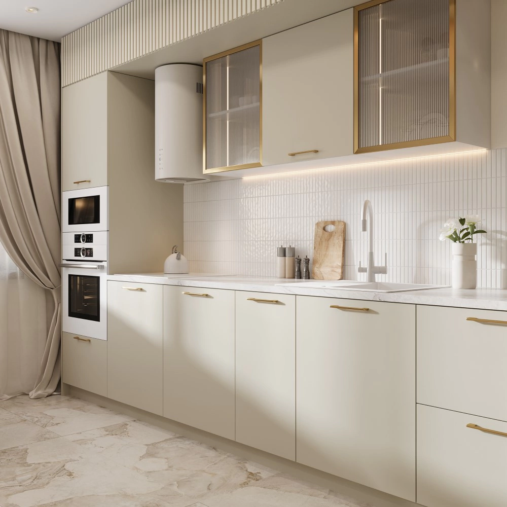 Фасад 716х496 мм Моно матовый крем