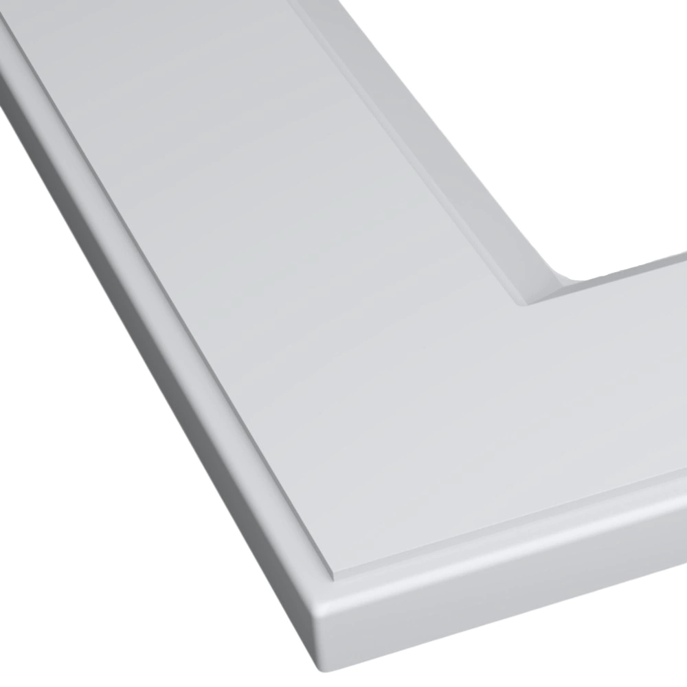 Фасад-рамка 916х396 мм Классика белая