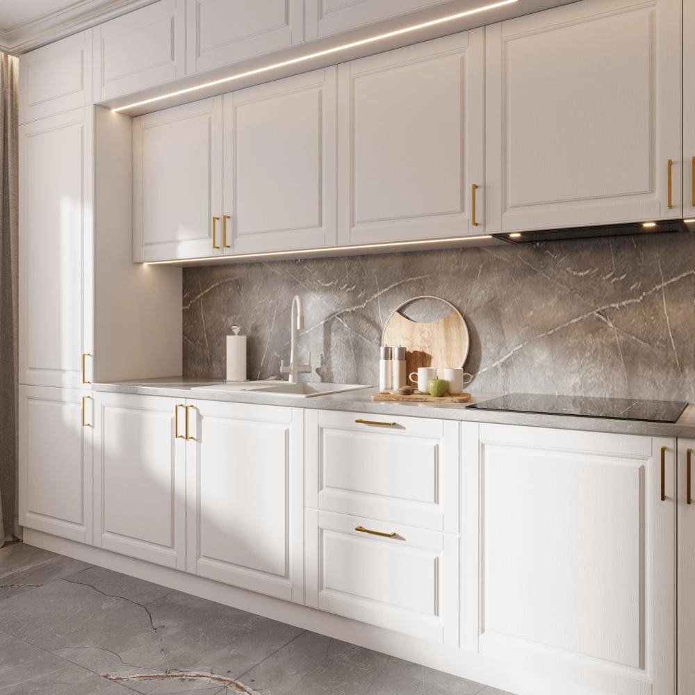 Фасад-рамка 916х396 мм Классика белая