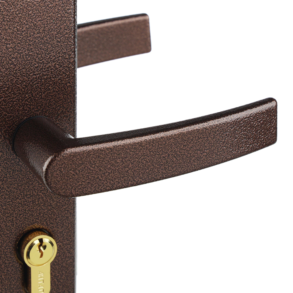 Комплект ручек с замком и цилиндром м/о 50 мм ПРОСАМ ЗВ4-31 медь