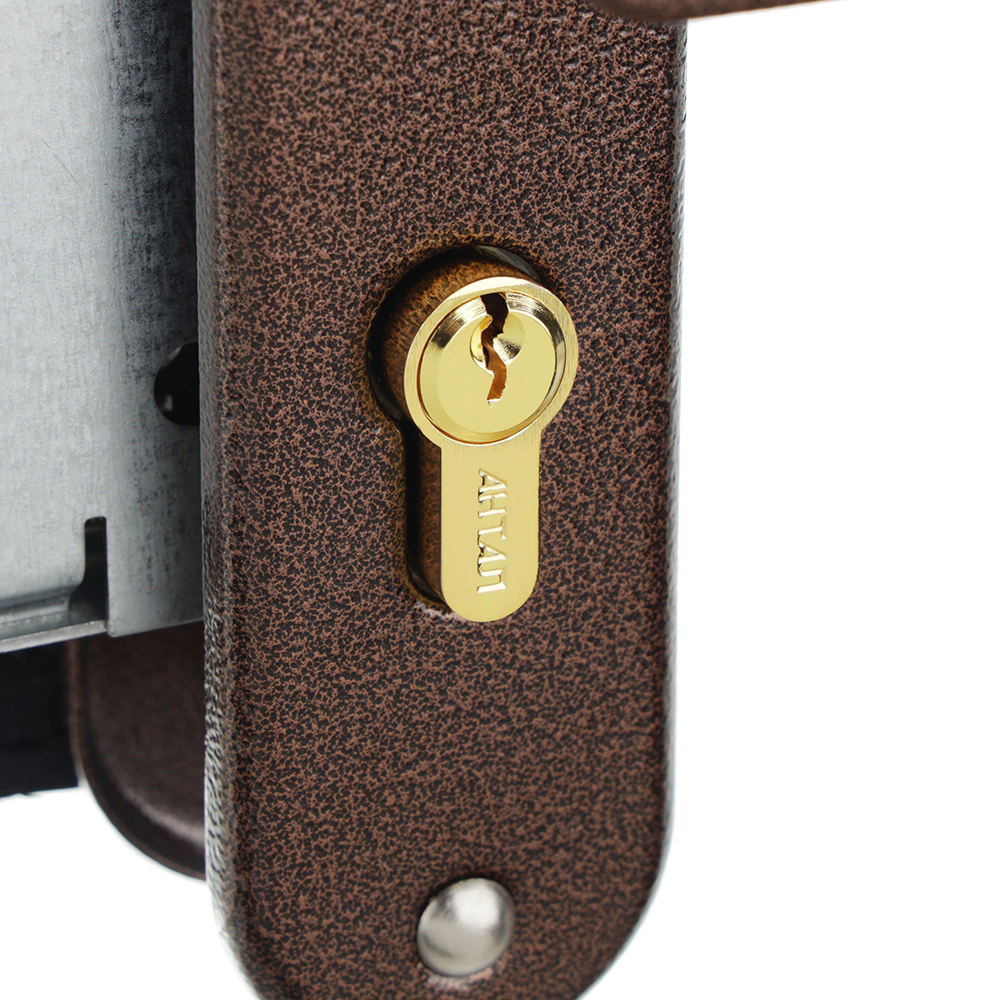 Комплект ручек с замком и цилиндром м/о 50 мм ПРОСАМ ЗВ4-31 медь