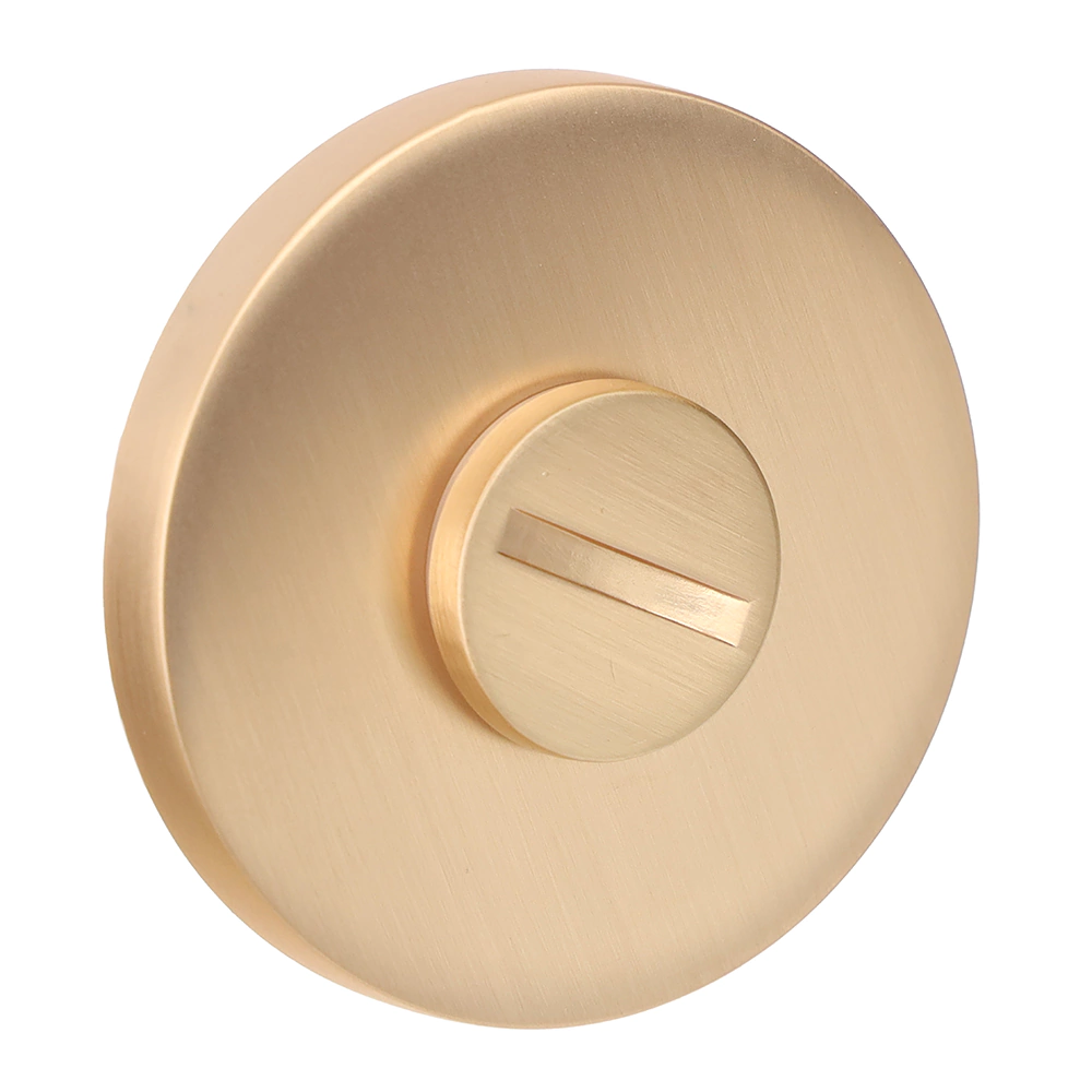 Дверные накладки с заверткой Puerto 06 slim золото сатинированное