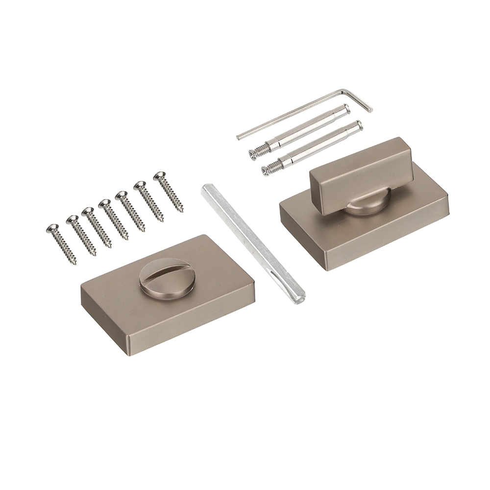 Дверные накладки с заверткой RENZ 01 матовый никель