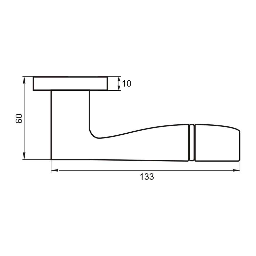 Дверные ручки RENZ Риволи матовый никель