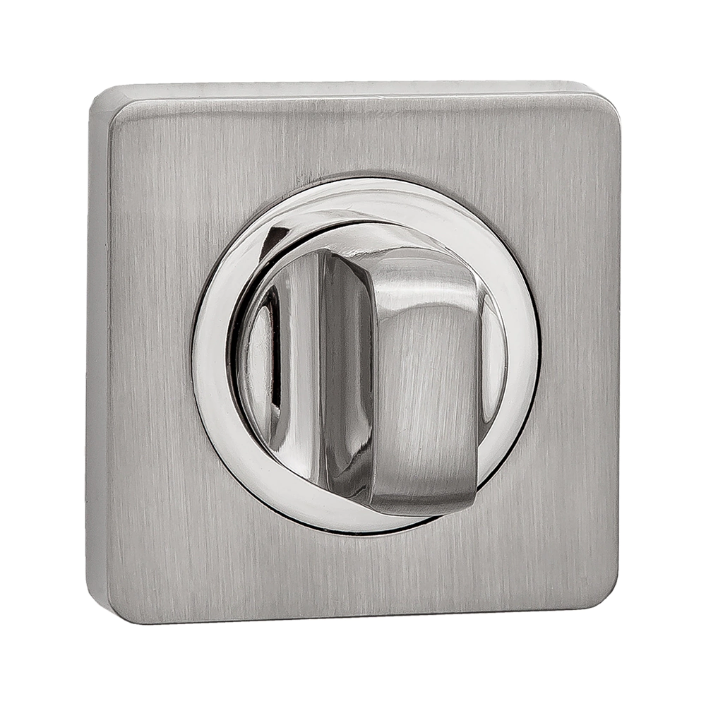 Дверные накладки с заверткой RENZ квадратные матовый никель