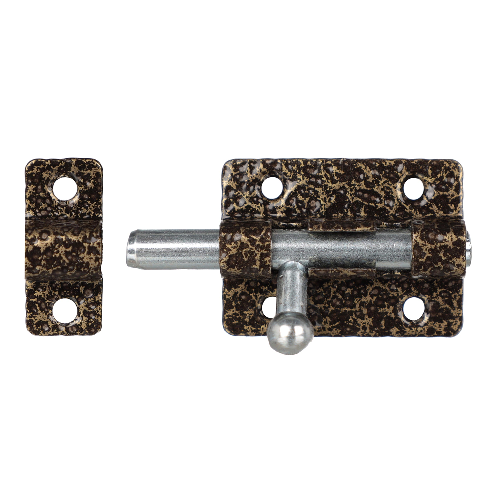 Шпингалет фигурный ЗТ 40 мм бронза Металлист