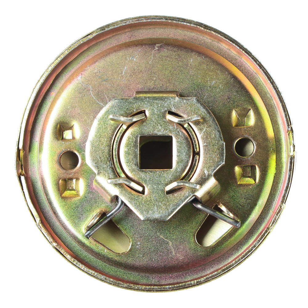 Комплект поворотных ручек с защелкой под ключ и заверткой Титан 706 золото