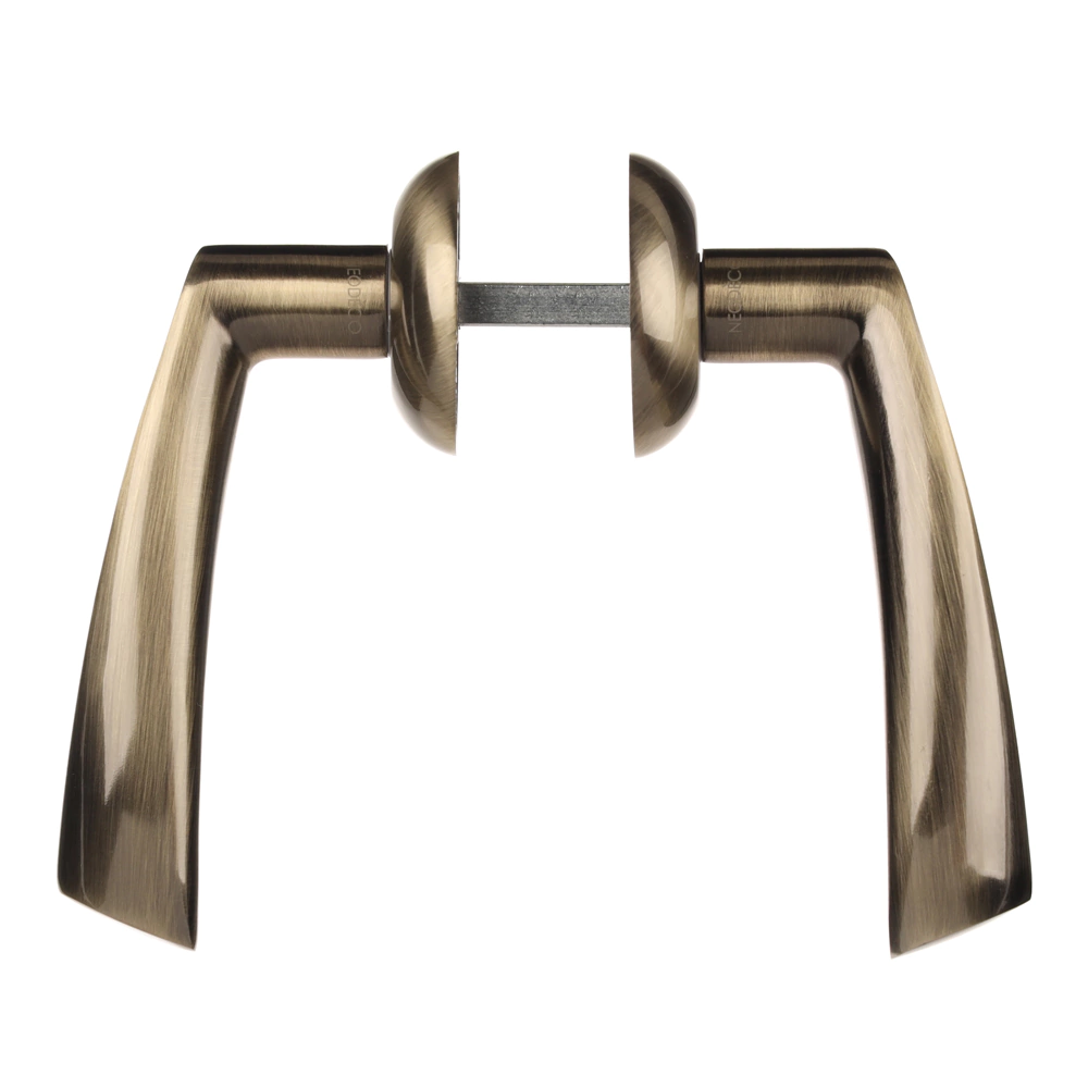 Комплект ручек с защелкой м/о 45 мм NEODECO Petal ES бронза