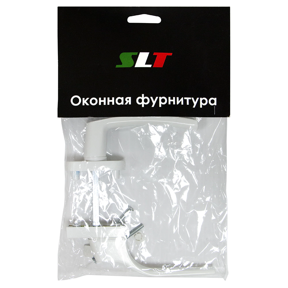 Ручки для балконной двери ассиметричные штифт 65 мм белые