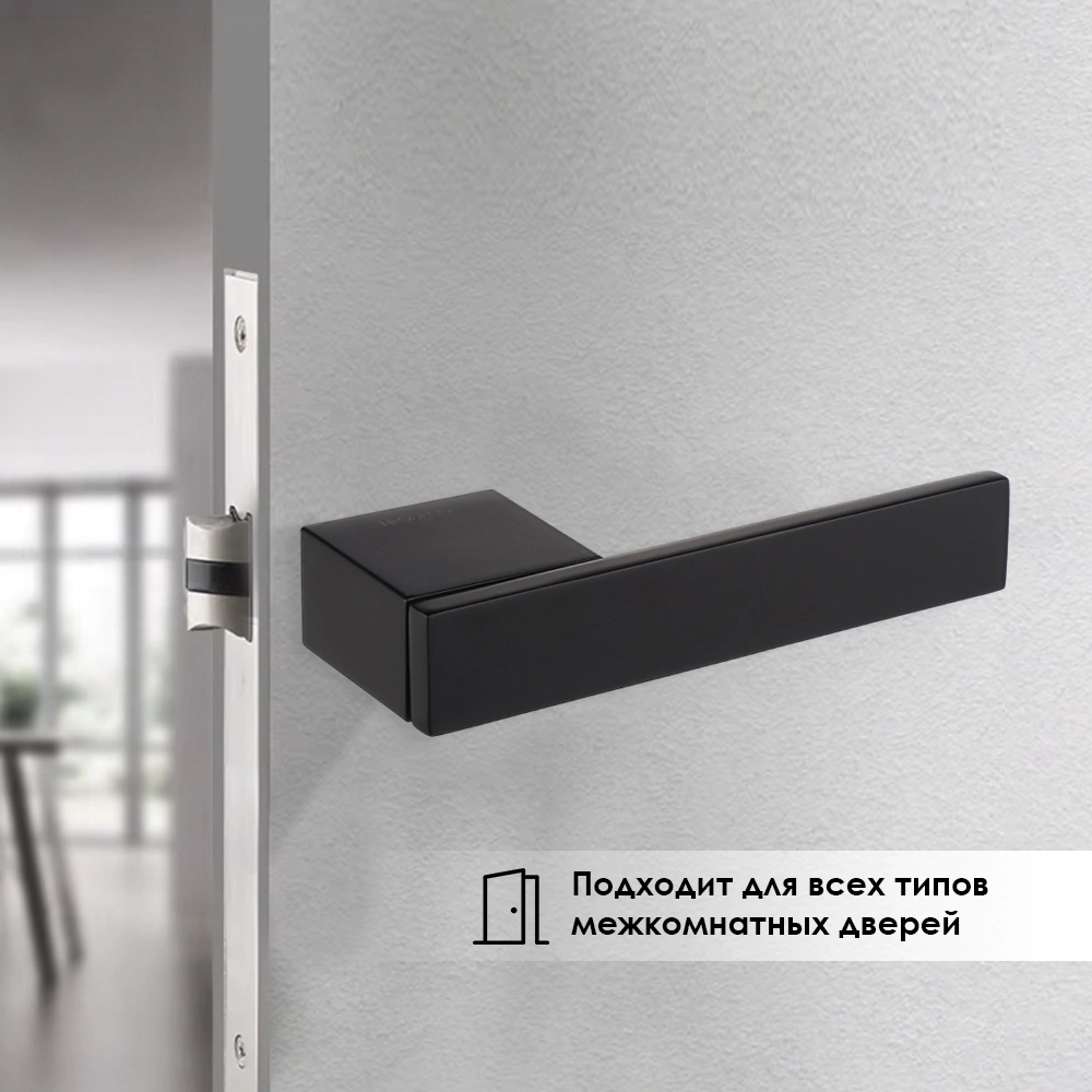 Дверные ручки NEODECO Ultramarine Z черные