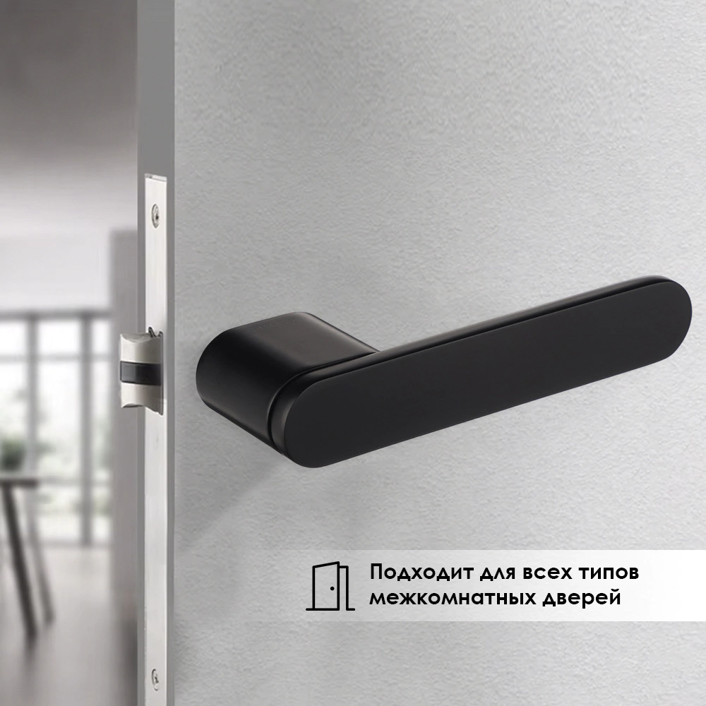 Дверные ручки NEODECO Provence Z черные