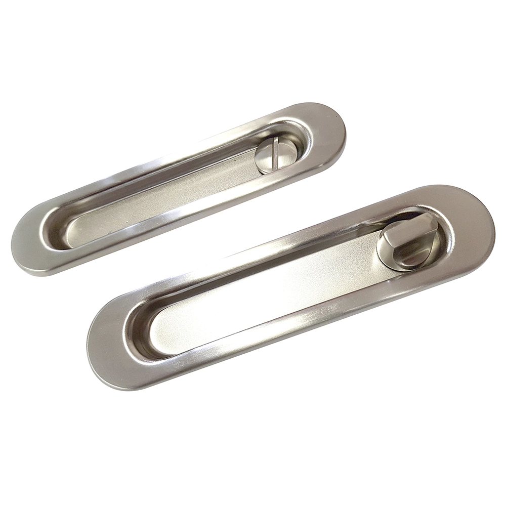 Ручки + замок для раздвижных дверей TIXX BK501 SN никель матовый