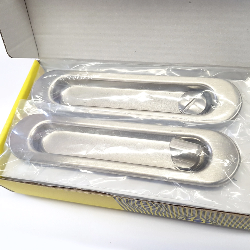 Ручки + замок для раздвижных дверей TIXX BK501 SN никель матовый