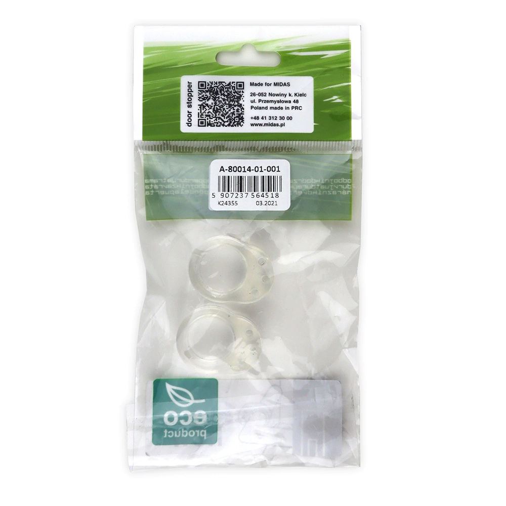 Демпферы для дверных и оконных ручек прозрачные 2 шт