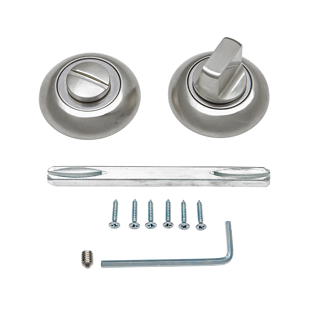 Дверные накладки с заверткой NEODECO хром