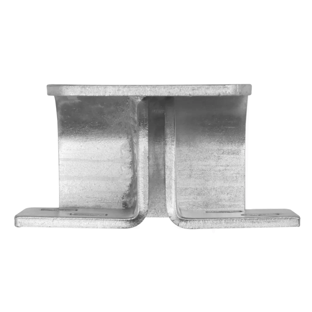 Проушина противосъемная 92х59 мм d20 мм левая оцинкованная сталь