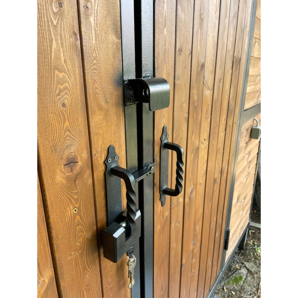 Проушина противосъемная 92х59 мм d20 мм левая оцинкованная сталь