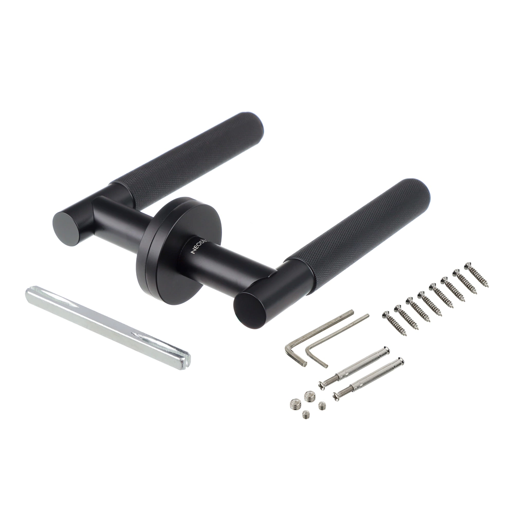 Дверные ручки NEODECO Jacaranda EZ черные