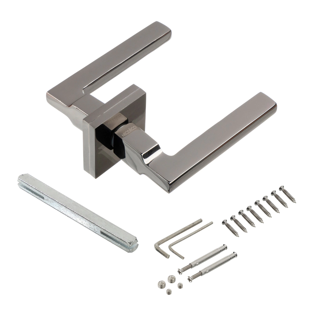 Дверные ручки Lokker Castle EN черный никель