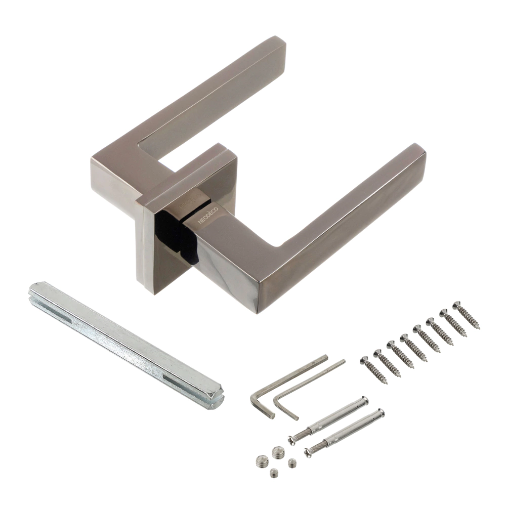 Дверные ручки Lokker Lake EN черный никель