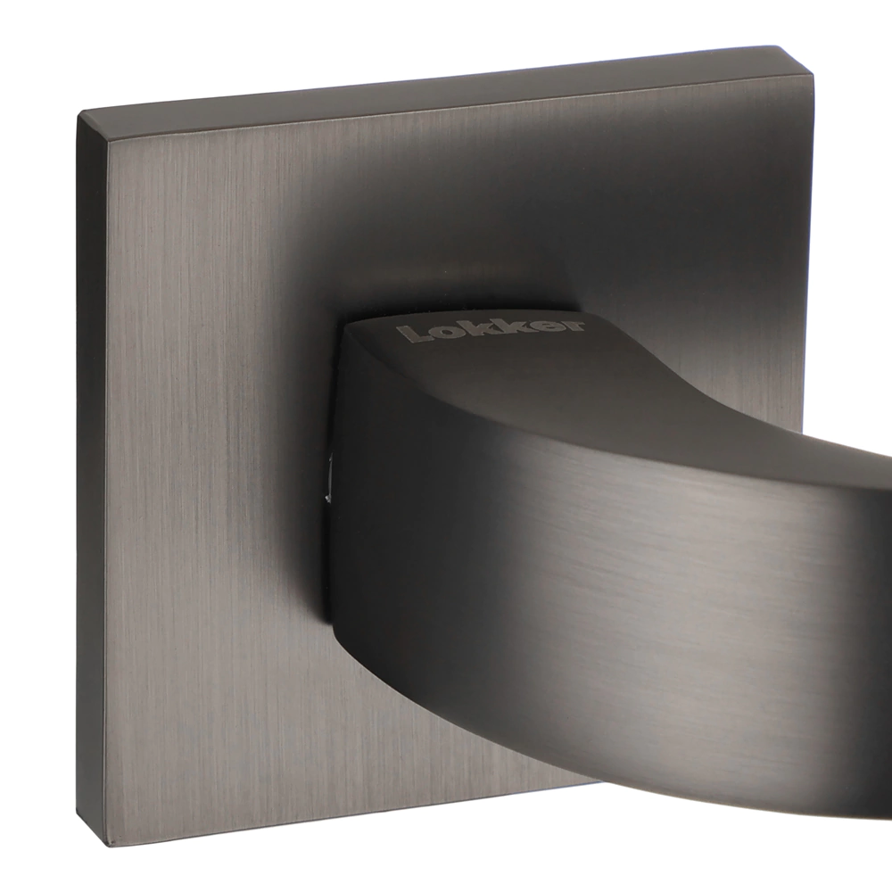 Комплект ручек с защелкой и петлями Lokker Waterfall EN графит