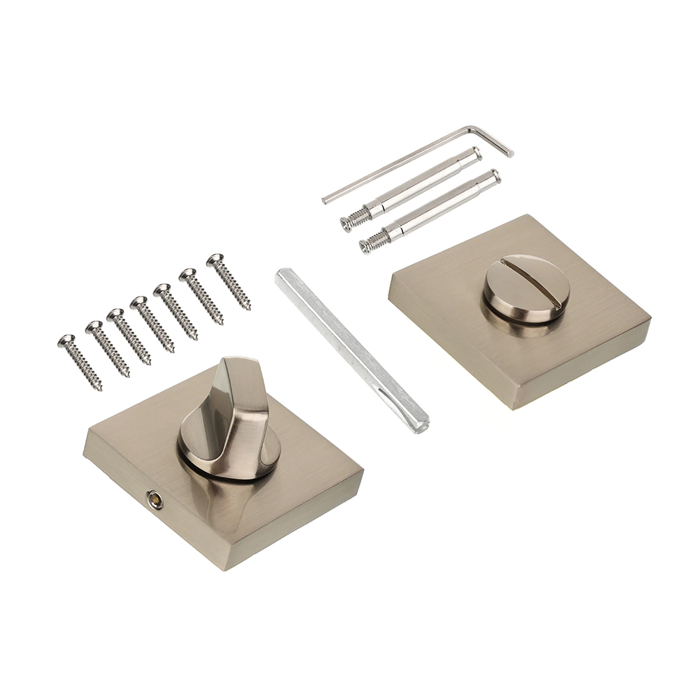 Дверные накладки с заверткой Lokker ENA никель