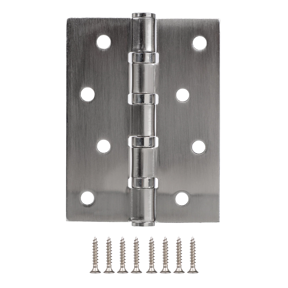 Петля врезная универсальная с шарикоподшипником Lokker 4BB 100х75х2,5 мм никель