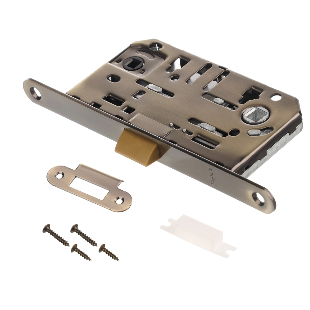 Защелка межкомнатная под завертку Lokker м/о 96 мм бронза