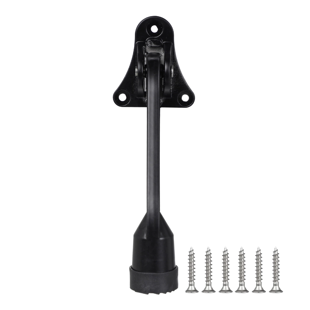 Стопор врезной на дверь черный Аллюр