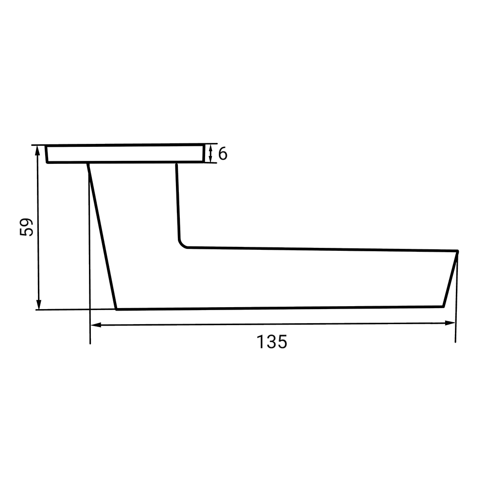 Дверные ручки Puerto Романо 556-03 slim SSG/B сатинированное золото
