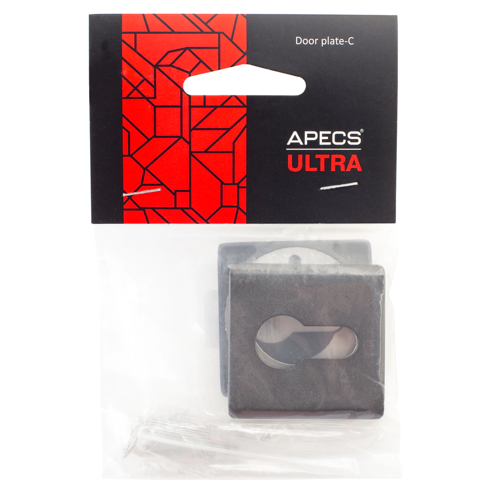 Дверные накладки под цилиндр APECS Ultra DP-C-60-GRF графит