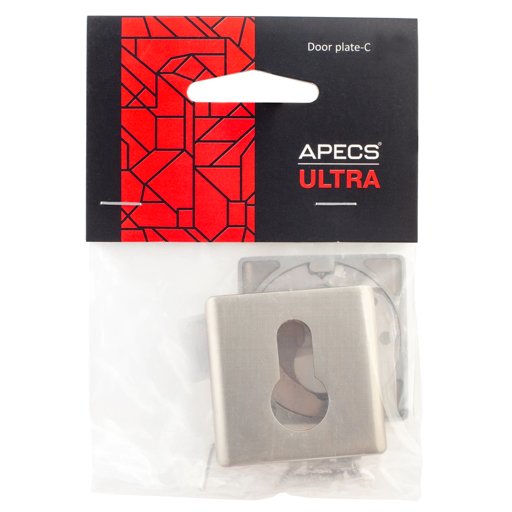 Дверные накладки под цилиндр APECS Ultra DP-C-60-NISM матовый никель