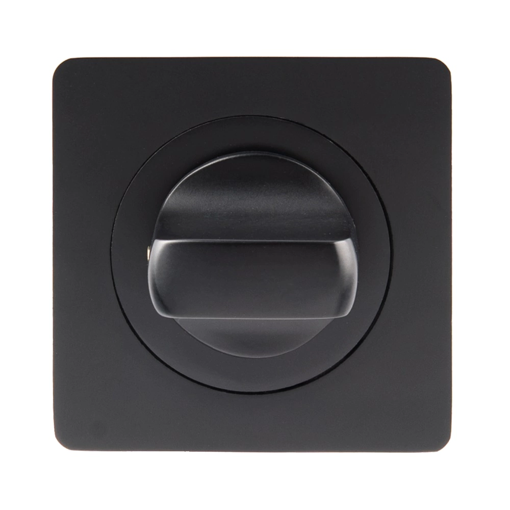 Дверные накладки с заверткой Avers WC-2303-BLM черные