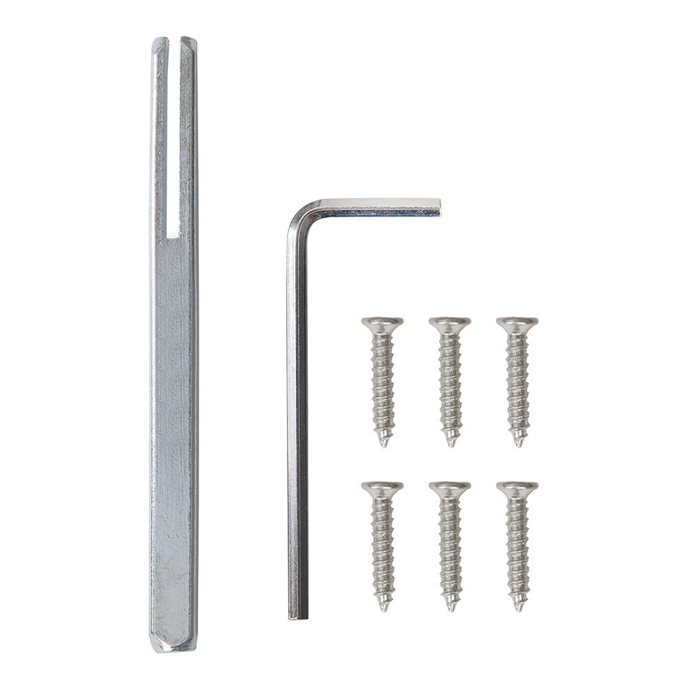 Дверные накладки с заверткой Avers WC-2303-BLM черные