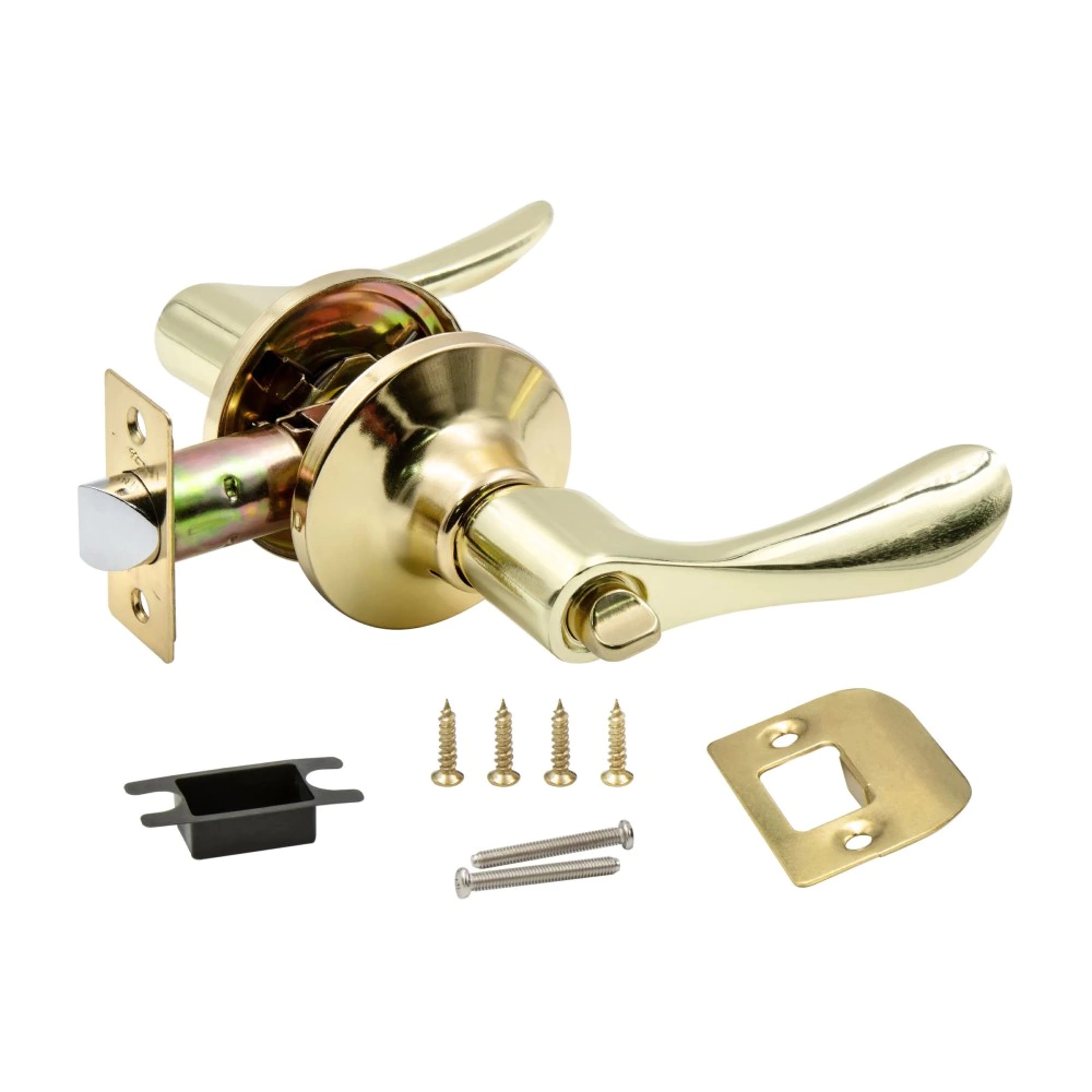 Комплект ручек с защелкой и заверткой Arsenal 891 SB BK матовое золото