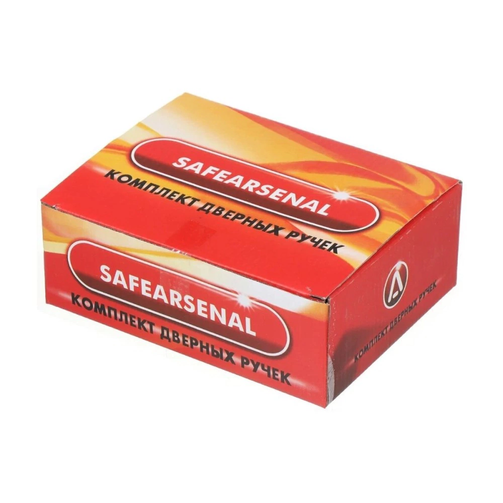 Комплект ручек с защелкой и заверткой Arsenal 891 SB BK матовое золото