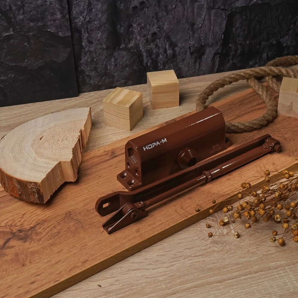 Доводчик дверной до 160 кг коричневый НОРА-М 5S