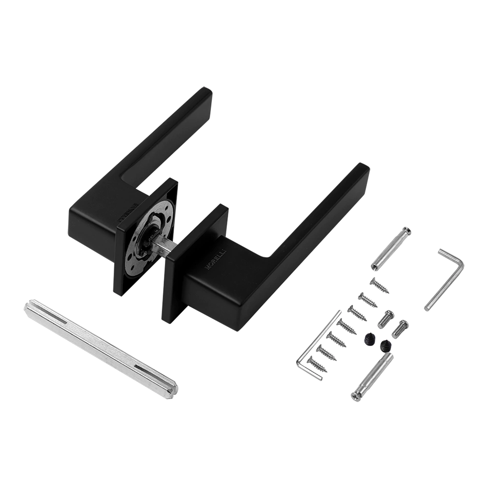 Ручки дверные черные Morelli Lot MH-56-S6 BL
