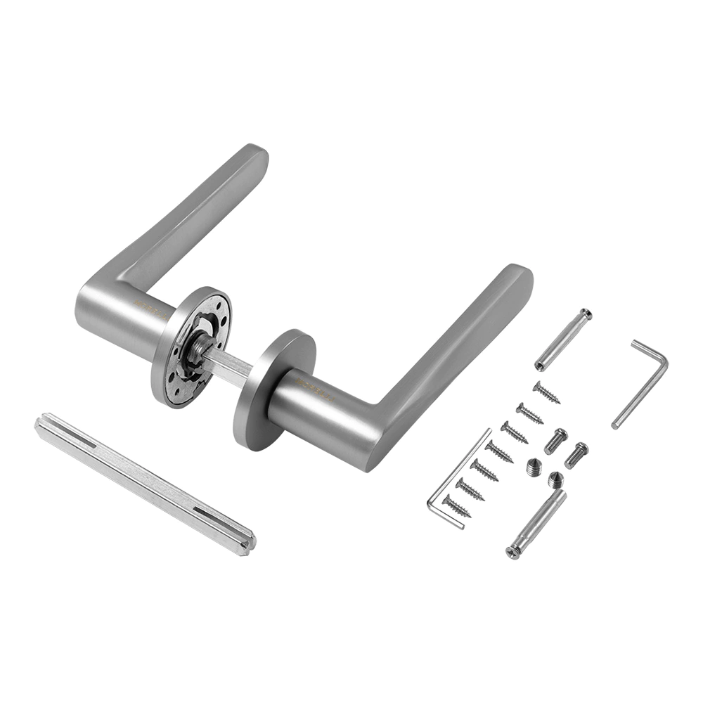 Ручки дверные матовый хром Morelli Cayan MH-58-R6 SC