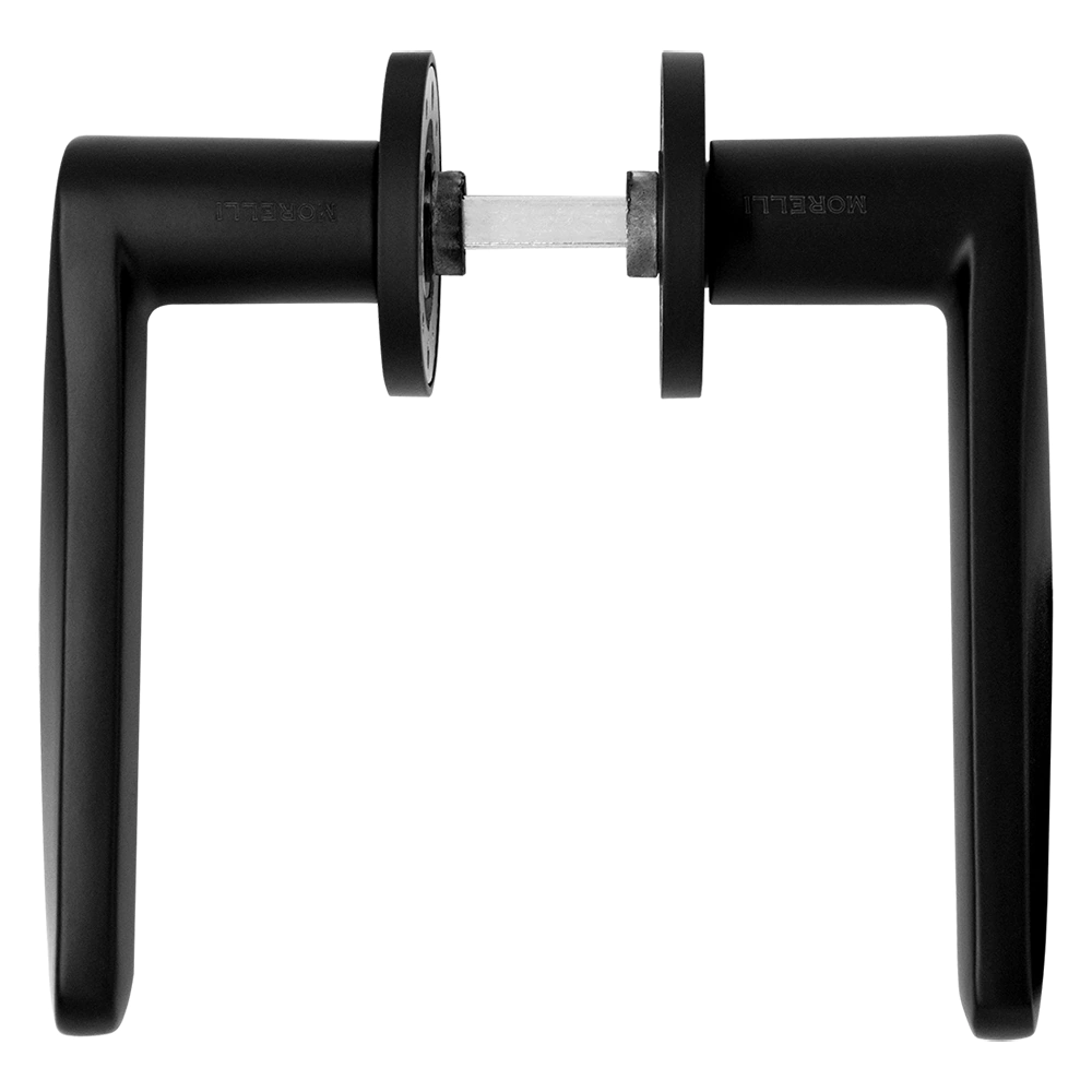 Ручки дверные черные Morelli Cayan MH-58-R6 BL