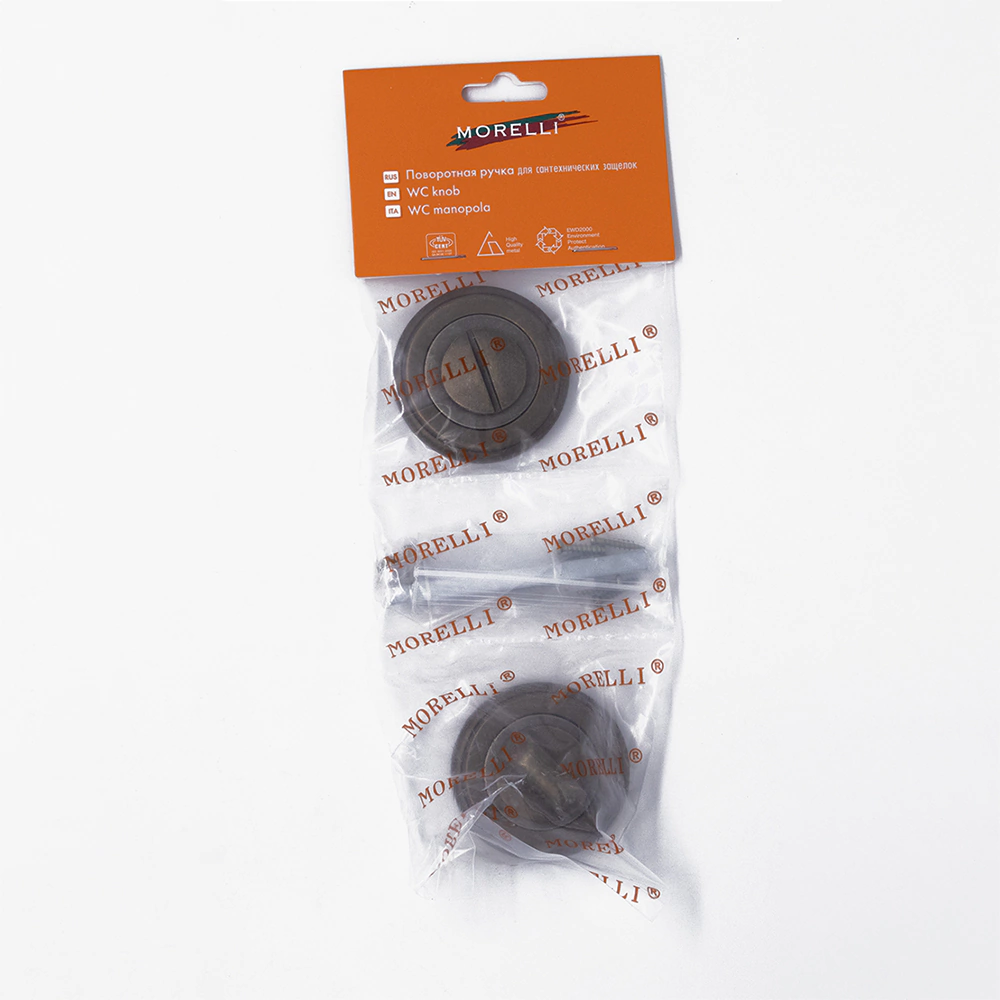 Дверные накладки с заверткой бронза Morelli MH-WC-CLASSIC OMB
