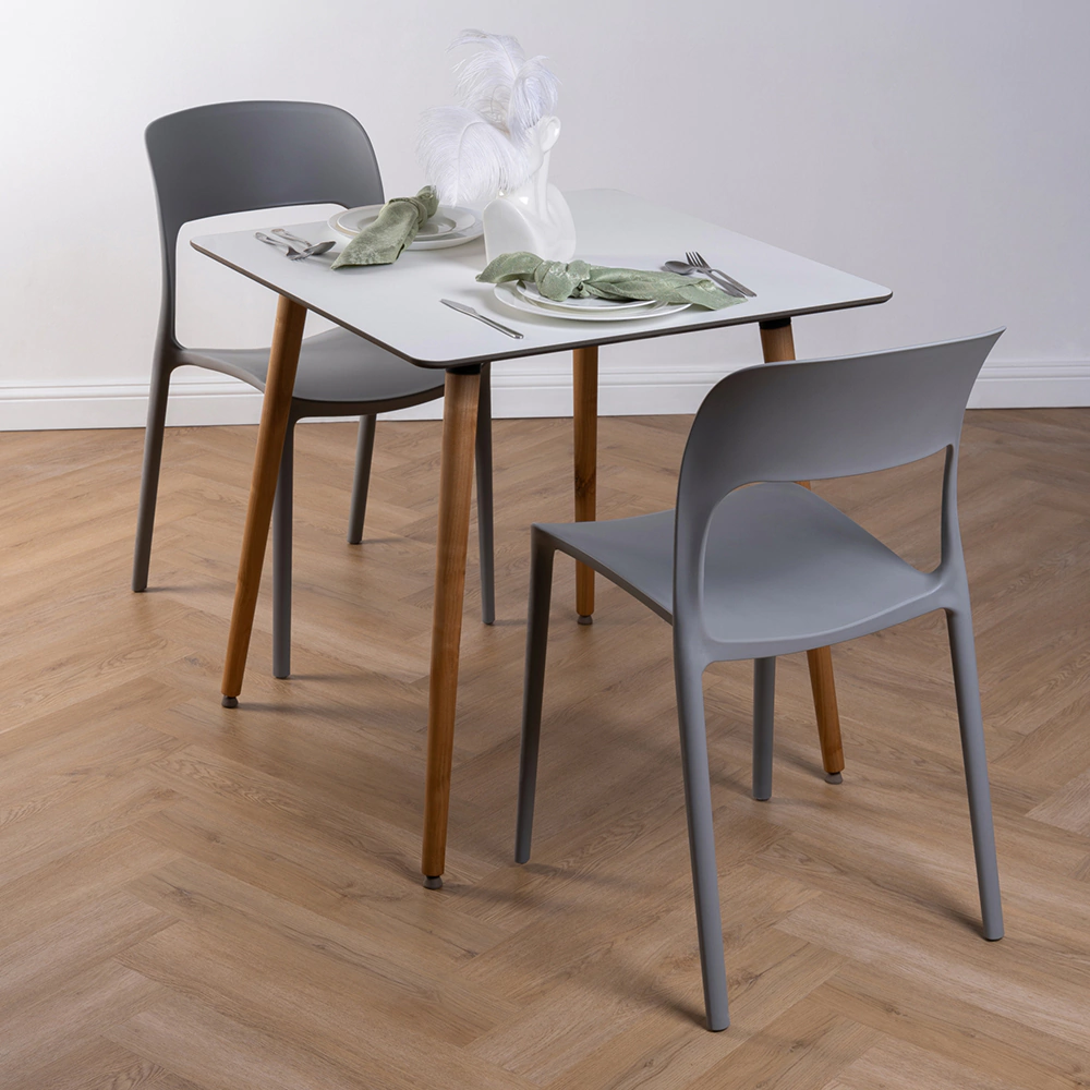 Стул кухонный ECLIPSE 43х43х83 см серый