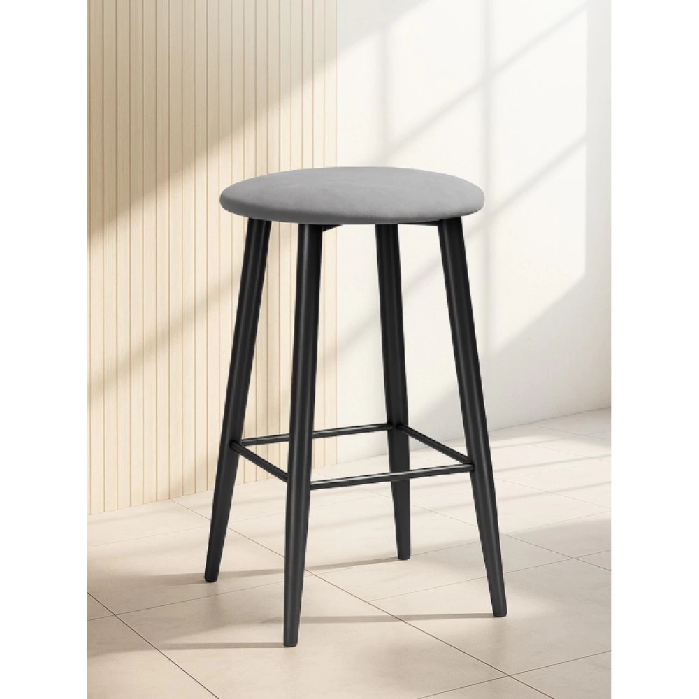 Полубарный стул Гангток 38х38х62 см серый