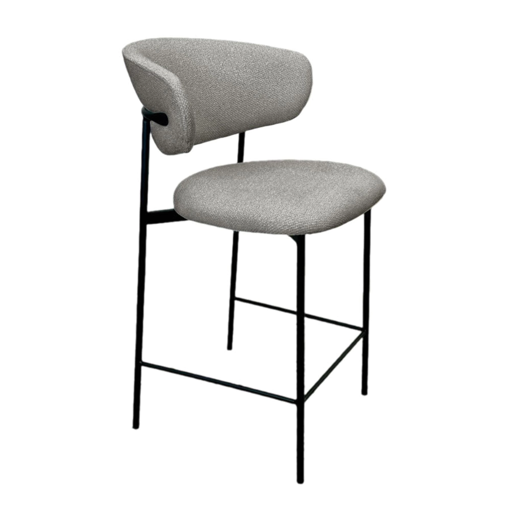Стул полубарный Kenner 60х56х97 см серый