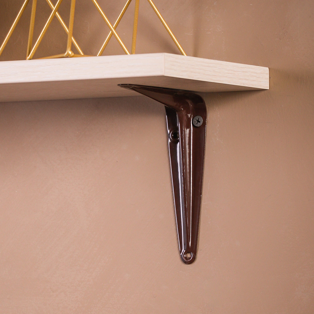 Кронштейн Практик 125х100 мм коричневый нагрузка до 9,5 кг