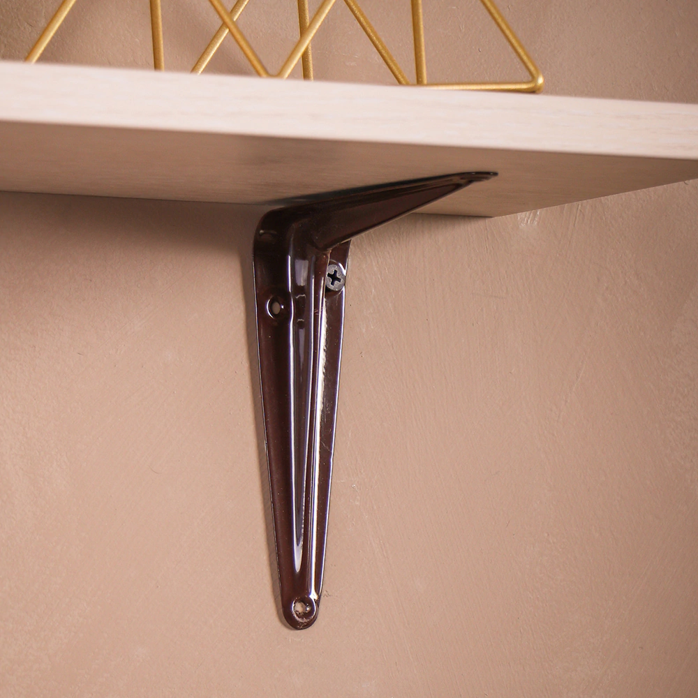 Кронштейн Практик 125х100 мм коричневый нагрузка до 9,5 кг