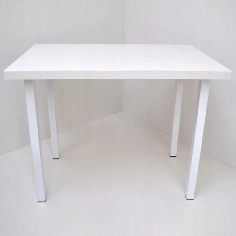 Опора для стола квадратная 400х25х25 мм белая