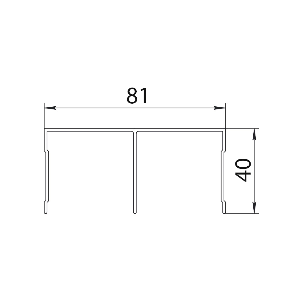 Направляющие для дверей-купе L 1183 мм верх/низ алюминий белый муар