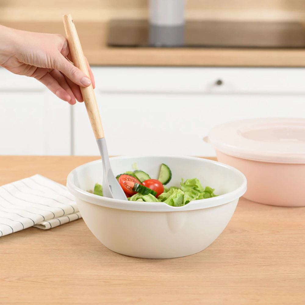 Миска с крышкой BERGEN 3 л пластик светло-серый