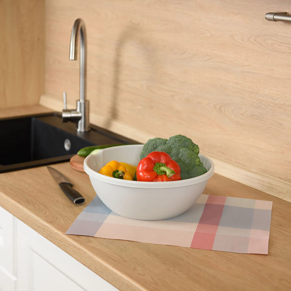 Миска с крышкой BERGEN 3 л пластик светло-серый